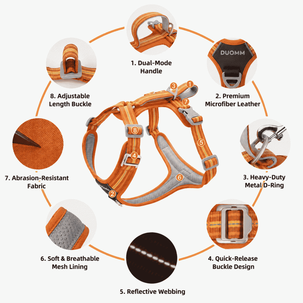 Dog leash explosion-proof reflective wear-resistant double-layer pet harness outdoor reflective wear-resistant double-layer dog harness for large dogs