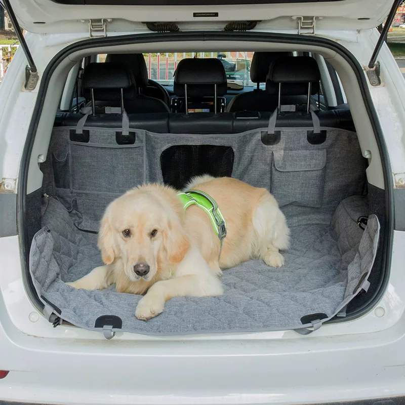 New cross-border dog car pet mat, waterproof car rear seat pet car mat, car detachable dog mat