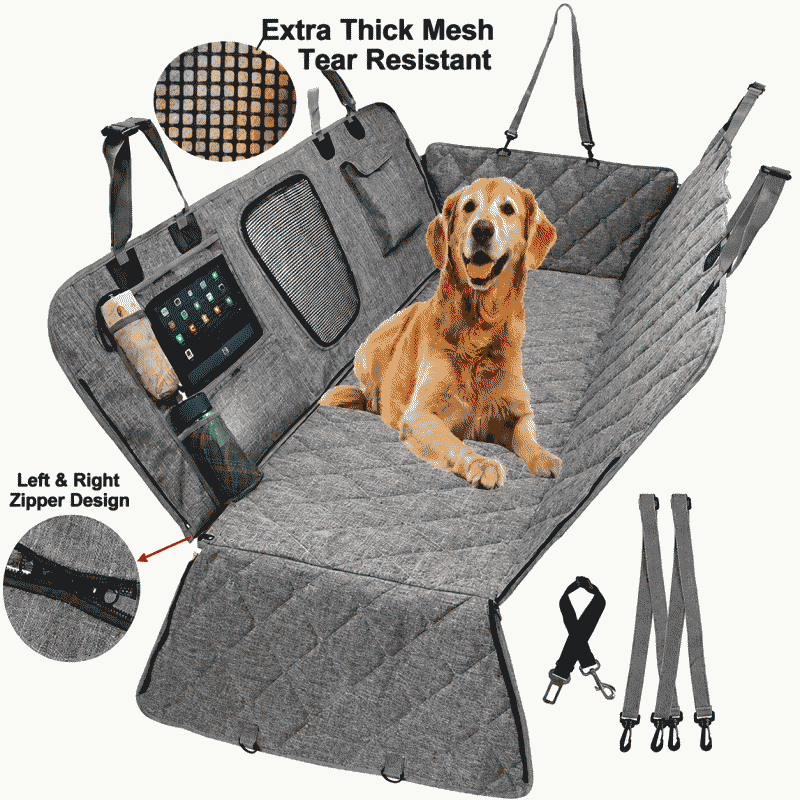 New dog car pet mat, waterproof car rear seat pet car mat, removable dog mat for cars