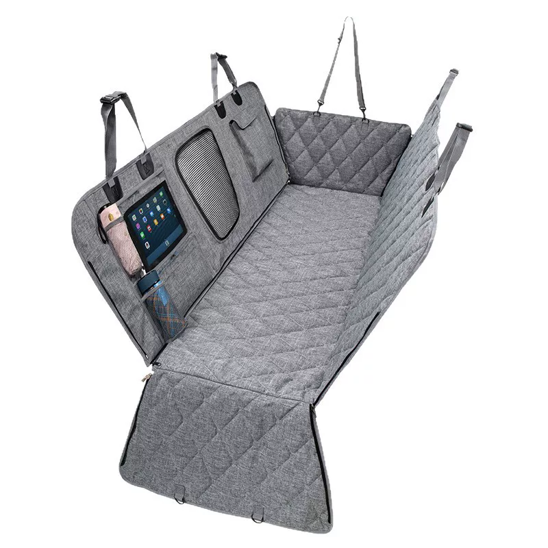 New cross-border dog car pet mat, waterproof car rear seat pet car mat, car detachable dog mat