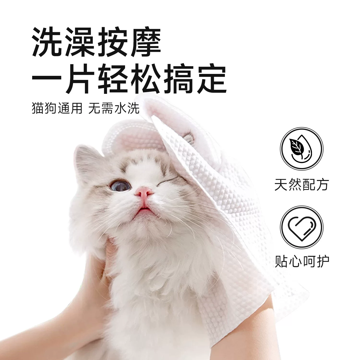 宠物免洗手套 猫狗清洁抑菌除臭干洗 护理SPA手套可舔舐跨境源头
