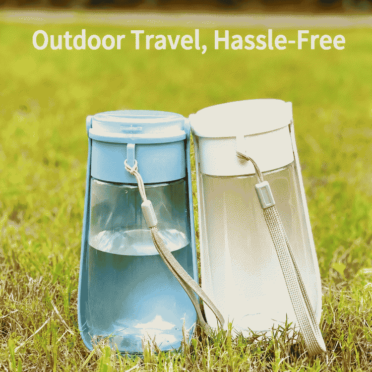 Popular portable water feeding cup, folding water cup, outdoor drinking cup for dogs, portable flip-top pet water cup