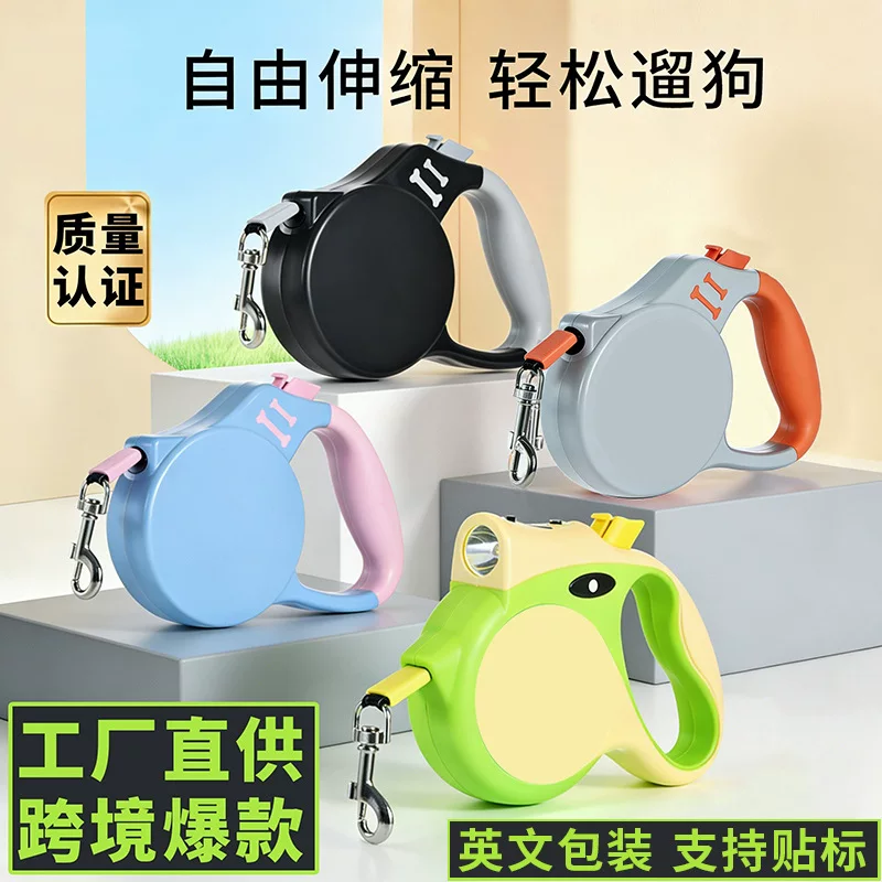 Wholesale of cross-border best-selling dog leashes, chest straps, automatic retractable equipment for dog walking, Corgi pet supplies