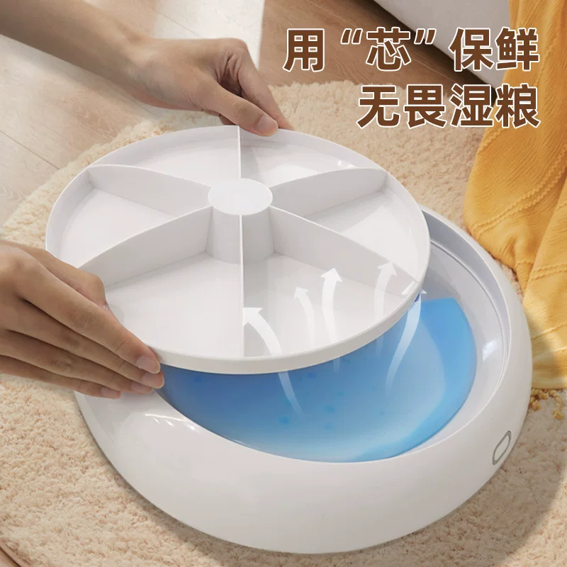 亚马逊新品宠物智能喂食器APP录音猫咪自动投食器不插电猫饭湿粮