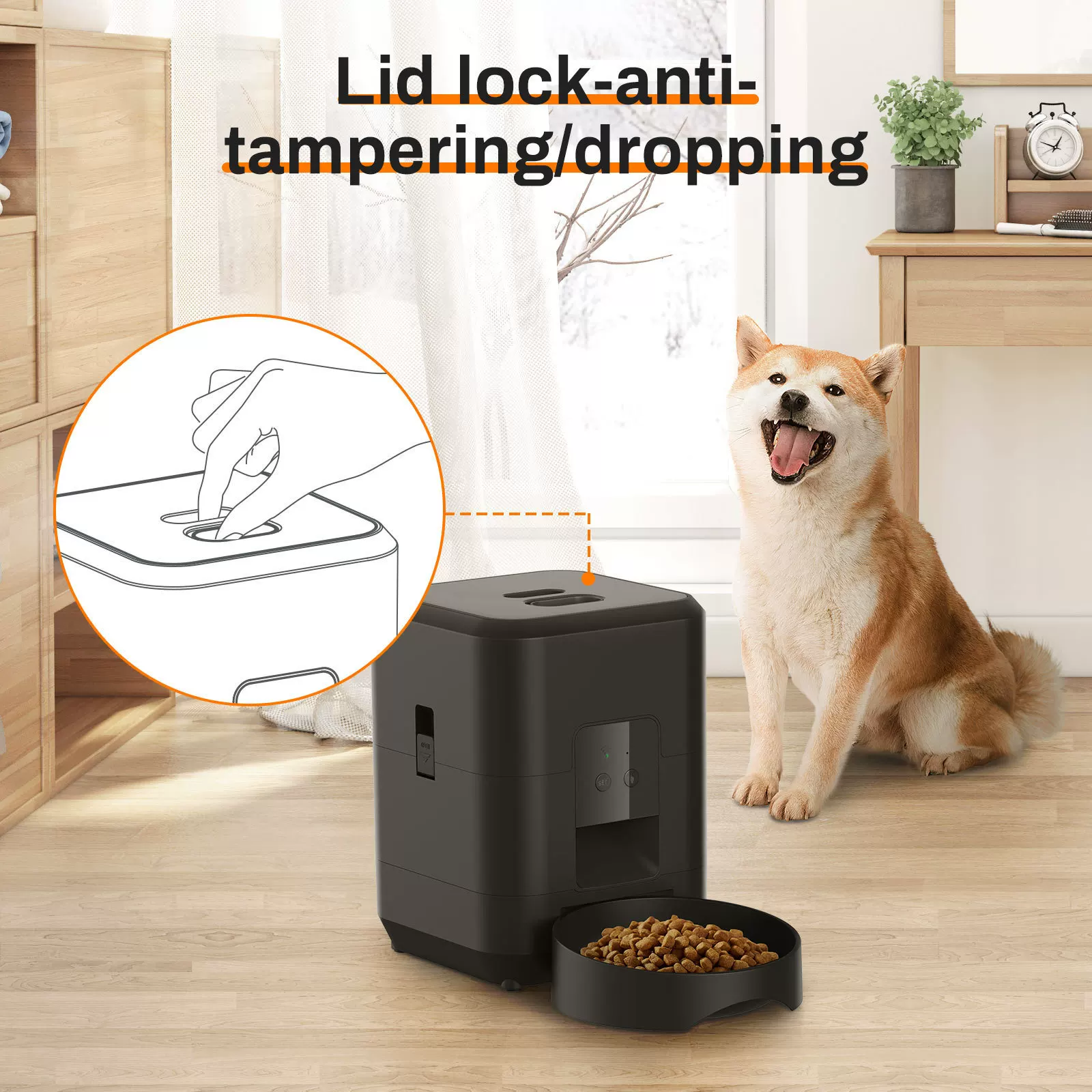 Amazon's best-selling smart pet feeder, an automatic feeding bowl for dogs and cats, offers timed and quantitative wif remote feeding