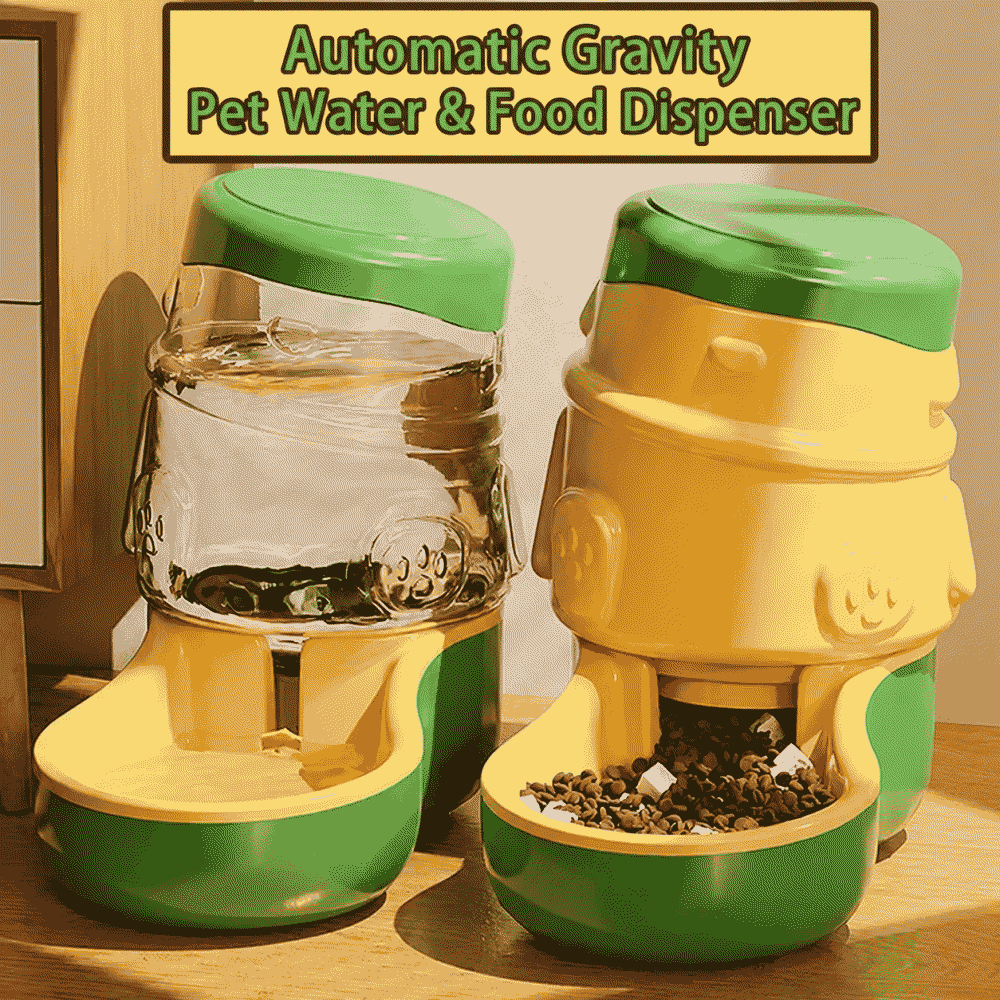 Pet cat water dispenser, automatic water feeding device for cat and dog food, cat and dog water dispenser, no need to plug in for drinking water