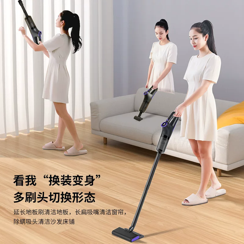 Cross-border wireless car household vacuum cleaner, a powerful, small and high-suction portable vacuum cleaner for washing and mopping carpets
