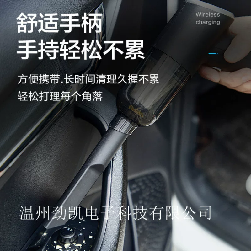 跨境便携式无线 小型手持家用车用USB充电带毛刷吸尘器