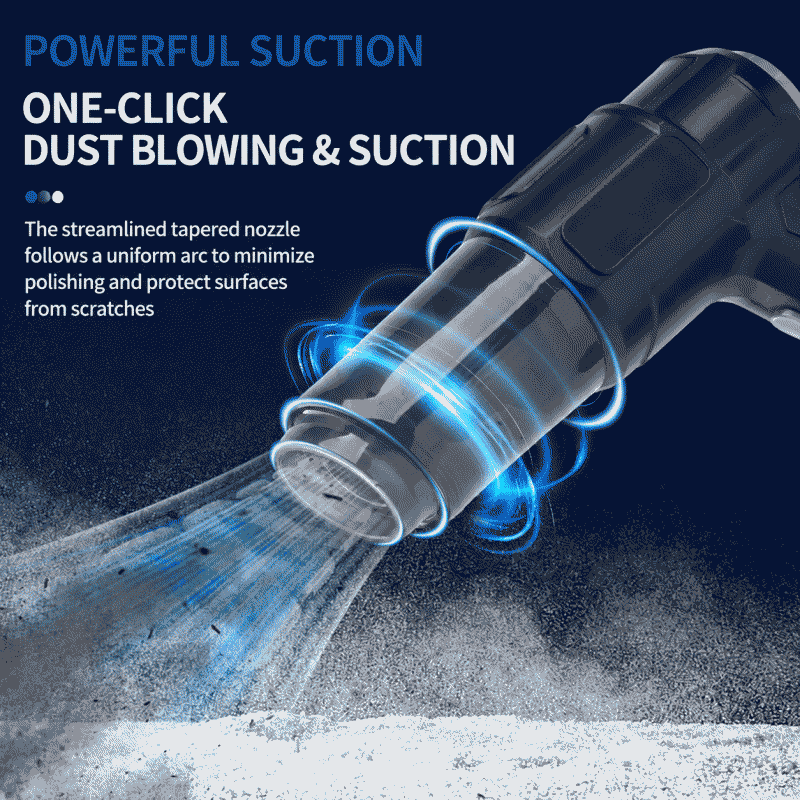 Car vacuum cleaner, wireless high suction power, rechargeable handheld blowing and suction all-in-one machine, super strong suction power, suitable for both home and car use