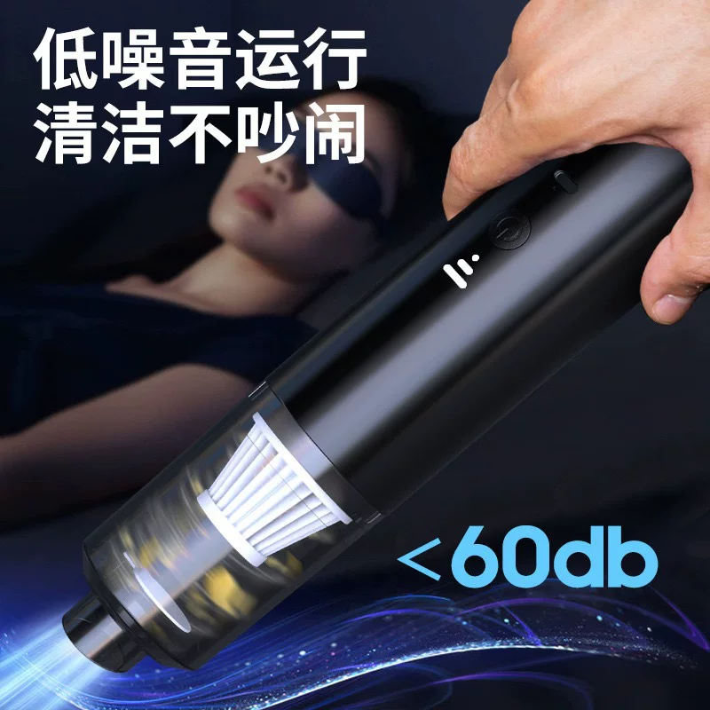 Cross-border car vacuum cleaner, handheld car dual-purpose wireless, super strong suction power, high-power car household wireless
