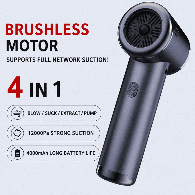 Vehicle-mounted wireless vacuum cleaner, dual-purpose for both car and home use, portable handheld dust blower, high-power, strong suction for car dust removal
