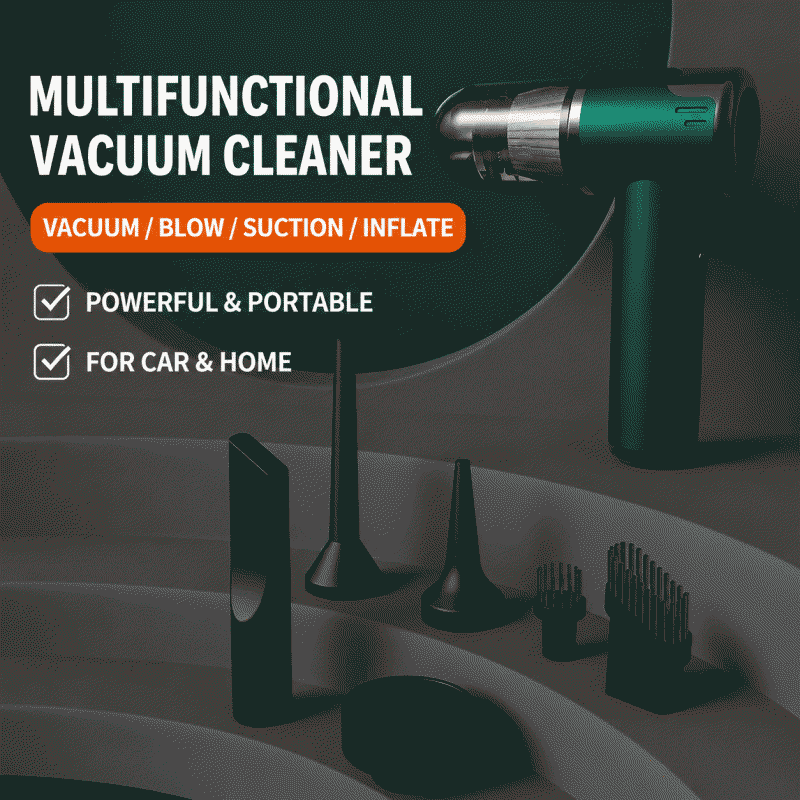 Vehicle-mounted wireless vacuum cleaner, dual-purpose for both car and home use, portable handheld dust blower, high-power, strong suction for car dust removal