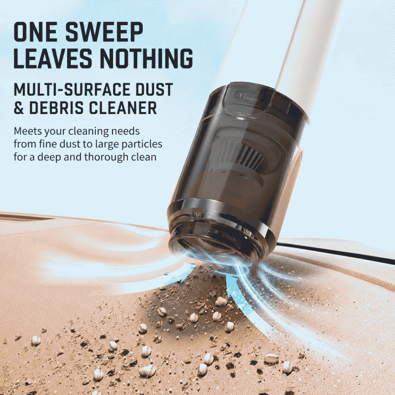 New handheld mini portable vacuum cleaner with wireless long-lasting brush head and detachable dust sweeping level