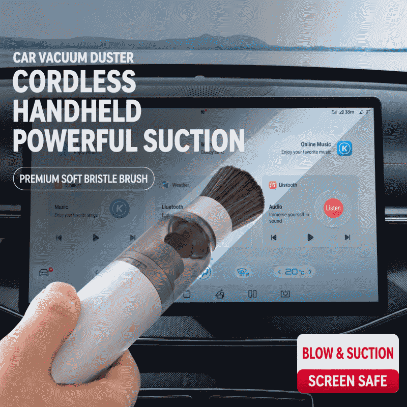 New handheld mini portable vacuum cleaner with wireless long-lasting brush head and detachable dust sweeping level