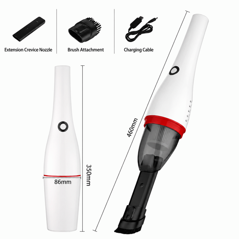 Car vacuum cleaner, wireless car handheld portable vacuum cleaner, high-power car and household dual-purpose vacuum cleaner