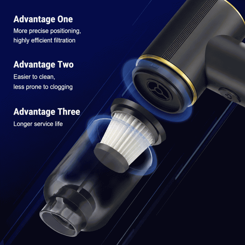 Car vacuum cleaner, household mini wireless powerful vacuum cleaner, handheld large suction car portable vacuum cleaner