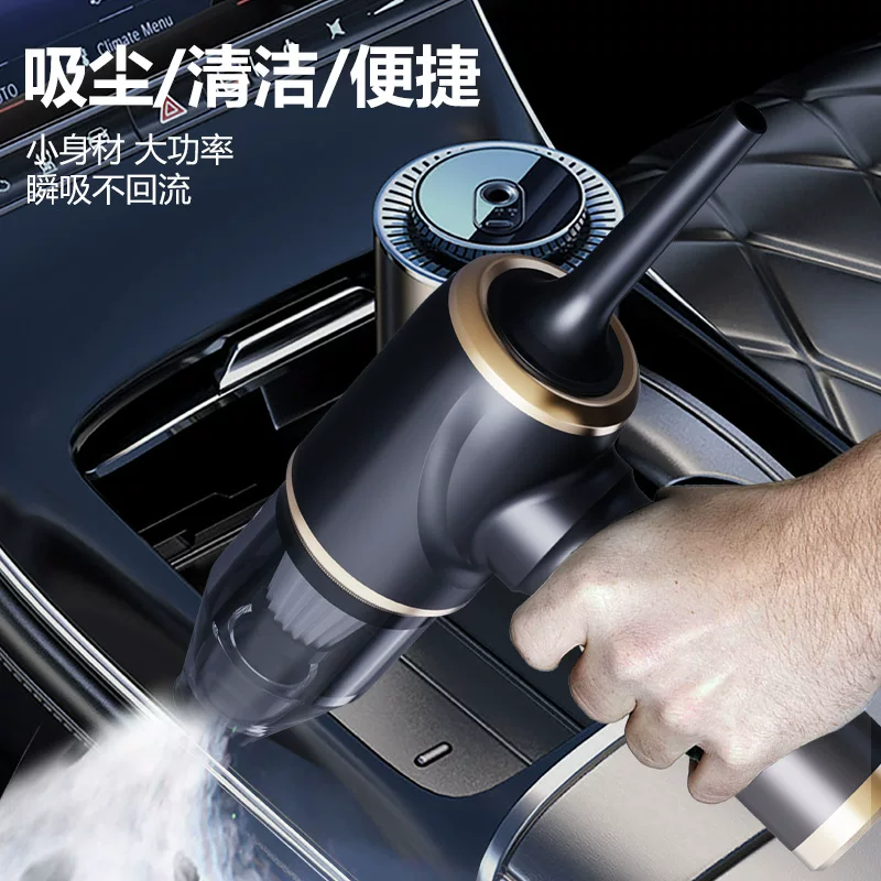 Cross-border cordless vacuum cleaner, household strong suction power small desktop car vacuum cleaner, rechargeable handheld cordless vacuum cleaner