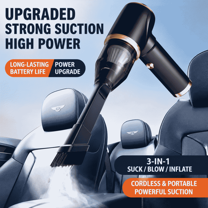 Wireless vacuum cleaner for household use, strong suction power, small size, tabletop and car-mounted, rechargeable, handheld wireless vacuum cleaner