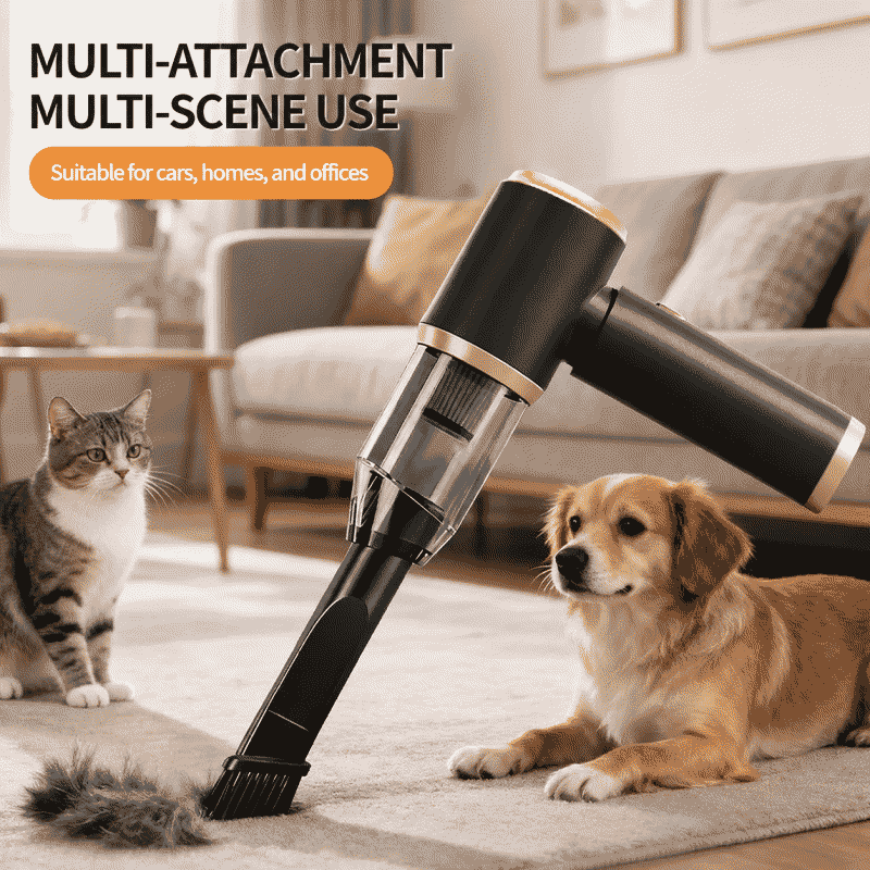 Handheld portable cordless vacuum cleaner, dry and wet dual-purpose, vehicle-mounted hand-held household, with strong suction power, mini and lightweight