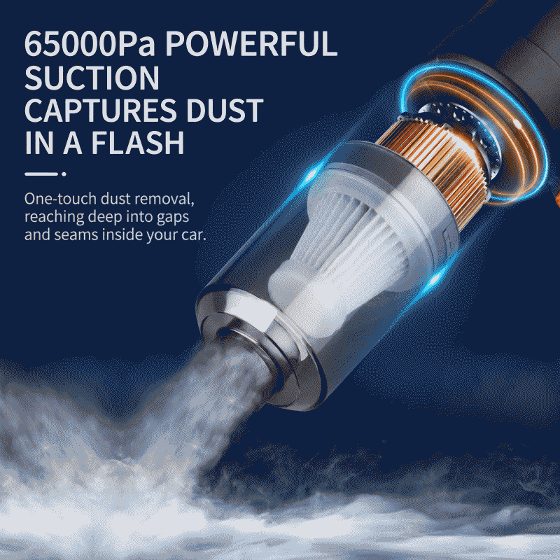 New car vacuum cleaner = household mini portable wireless handheld car vacuum cleaner with both suction and blowing functions