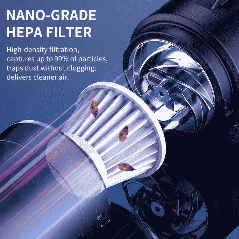 Handheld wireless car vacuum cleaner for dust blowing, portable high-power charging, small and powerful suction mini vacuum cleaner