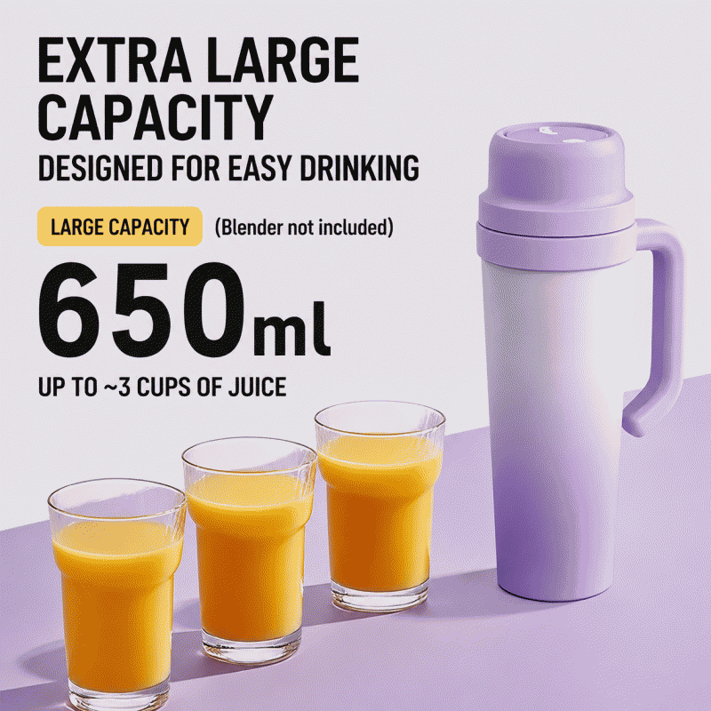 Best-selling 7.4V portable juicer with stainless steel cup body, ice-cooling cup, and blender