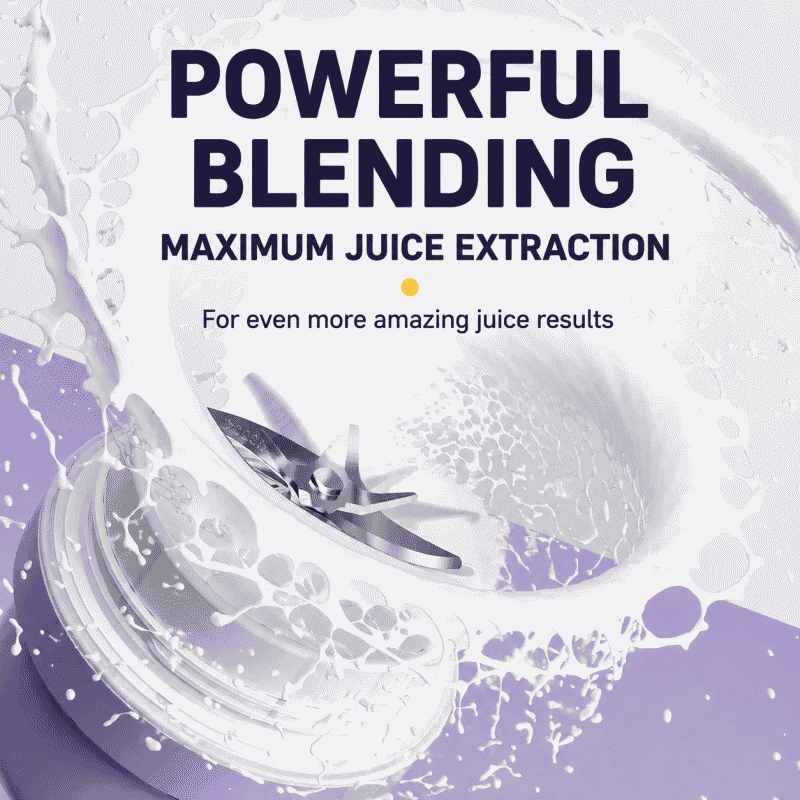 Best-selling 7.4V portable juicer with stainless steel cup body, ice-cooling cup, and blender