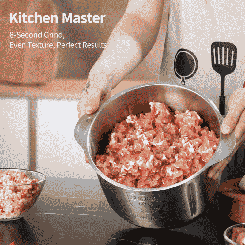 Household meat grinder, electric food processor, noodle maker, blender, stuffing and dumpling filling machine, chili pepper crusher, meat grinder