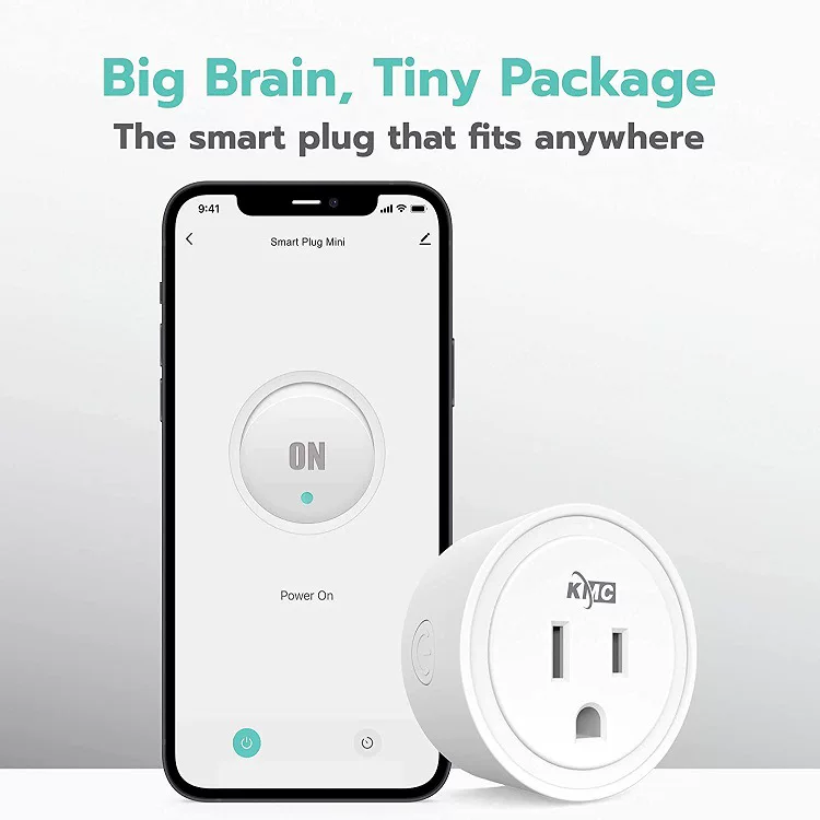 亚马逊wifi美规计量插座涂鸦智能插头手机远程语音控制定