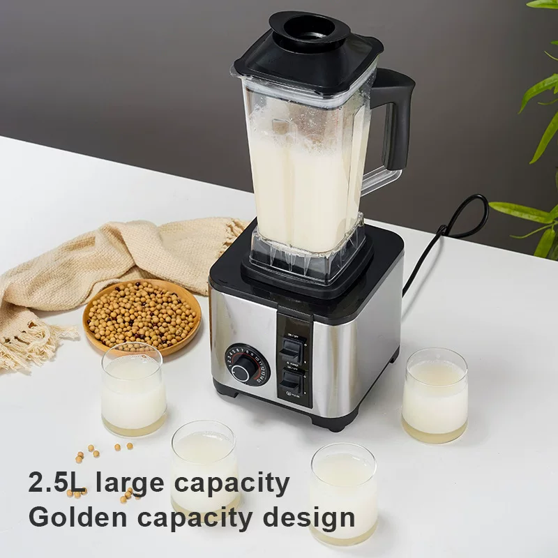 Stainless steel blender, multi-functional large-capacity household cooking juicer, soy milk maker, grinding and blending machine, smoothie maker