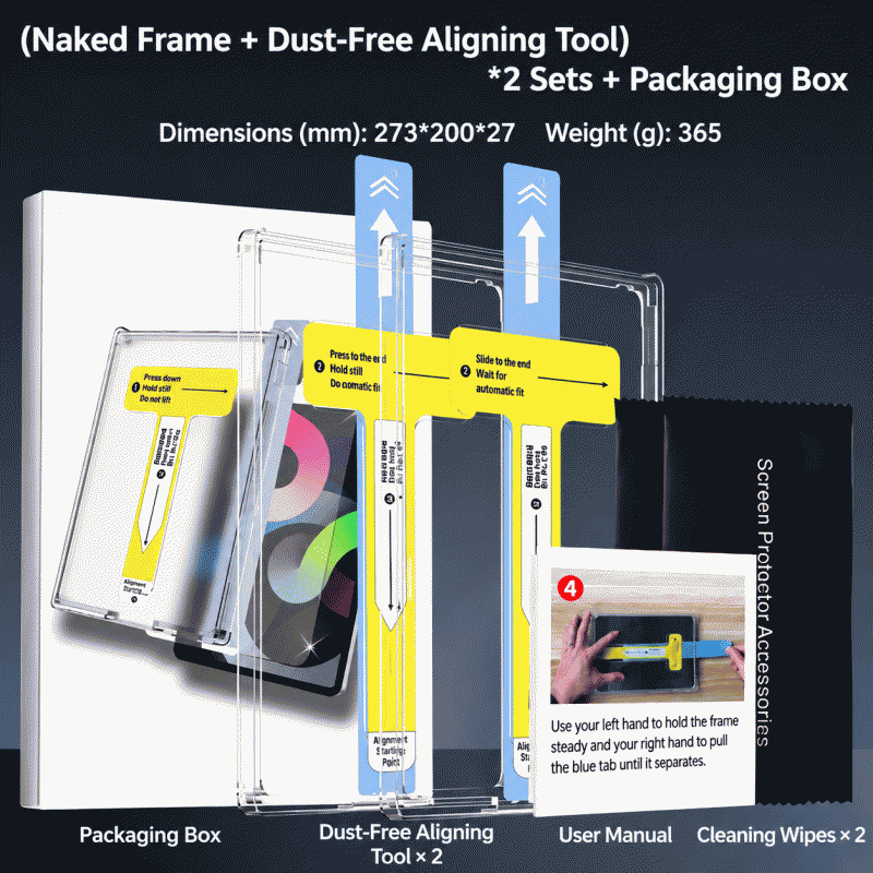 Applicable to iPad Pro 11 M4 (2024) tempered film Apple Tablet 11 M4 2024 model dust-free chamber