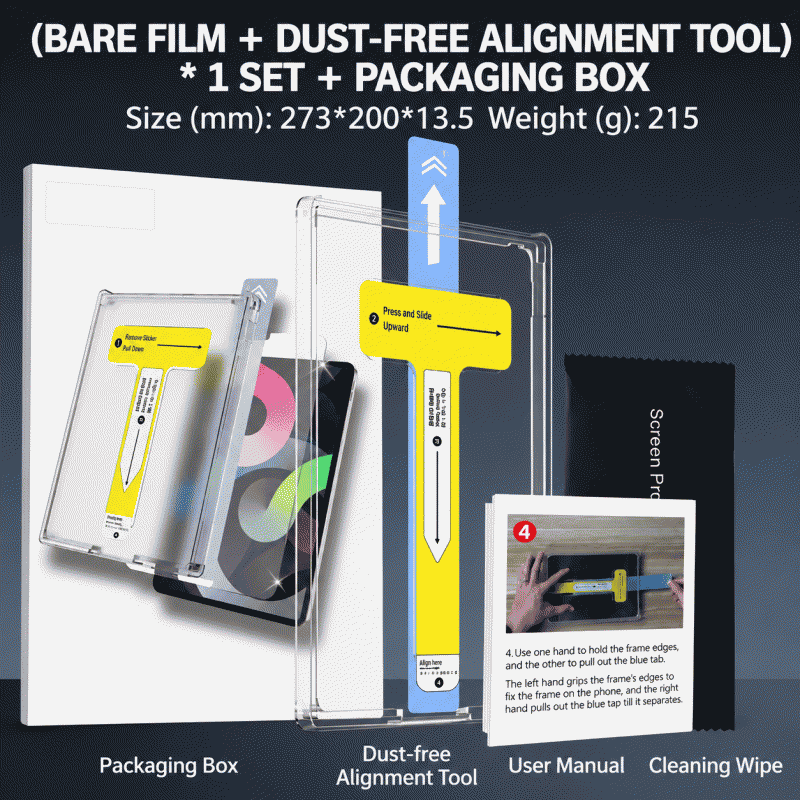 Applicable to iPad Pro 11 M4 (2024) tempered film Apple Tablet 11 M4 2024 model dust-free chamber