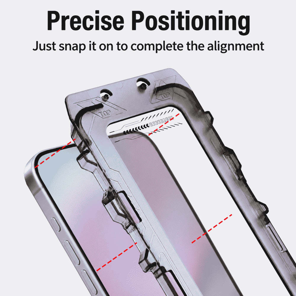 Suitable for Apple 17 dust-free chamber tempered film, high-definition film, dust removal chamber, instant application box, iphone17pm protective film