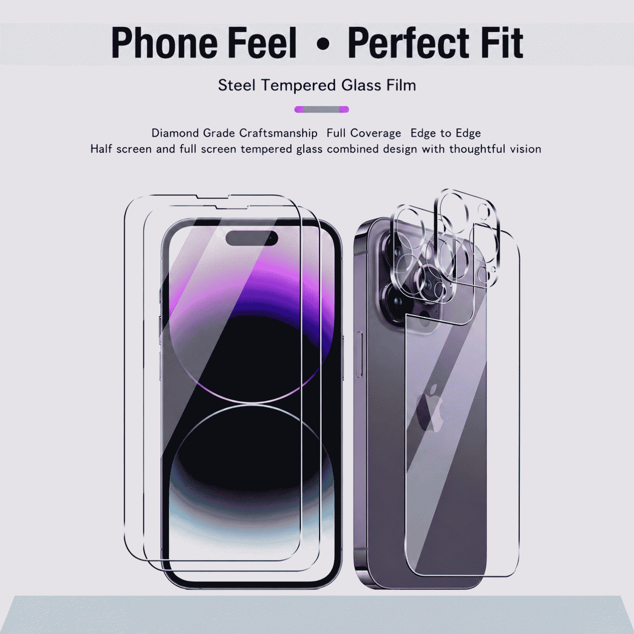 Apple 16Pro tempered film, 15 back film, iPhone13 privacy max, half-screen high-definition phone film