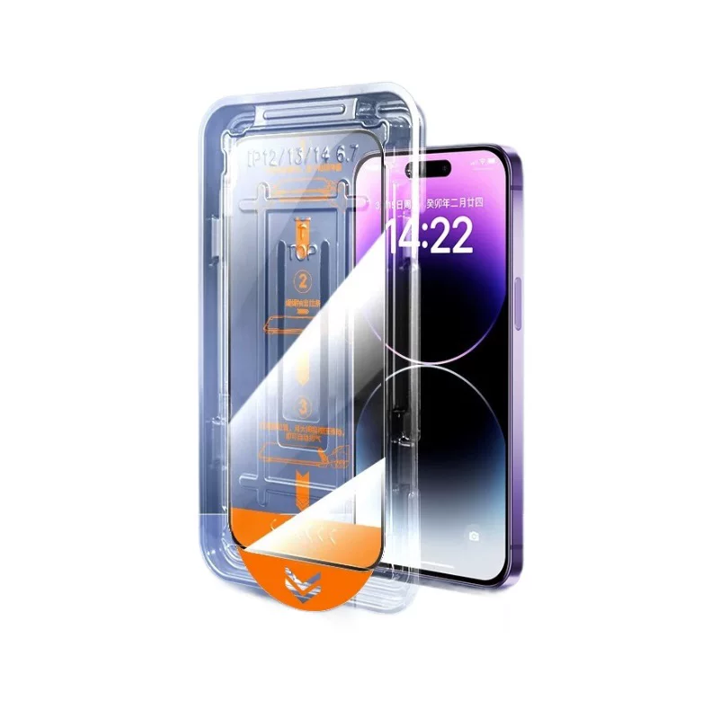 二代吸塑秒贴16promax钢化膜iPhone15pro手机无尘仓苹果17贴膜