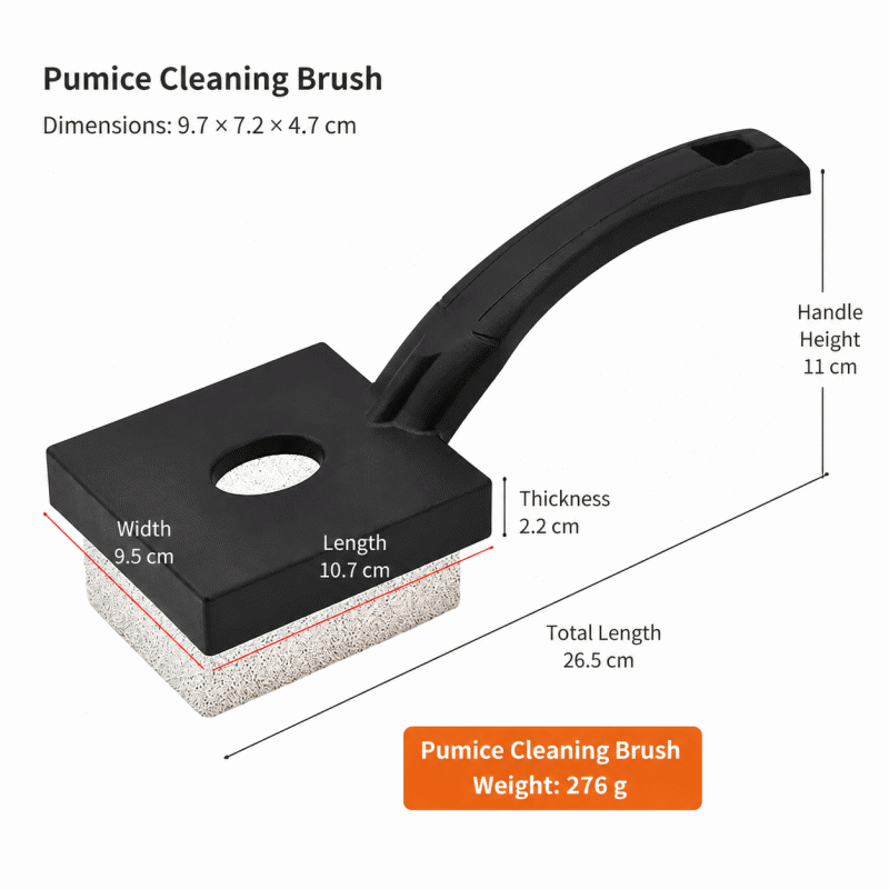 Direct sales multi-functional barbecue brush, cleaning brush, stone grinding brush, outdoor cleaning tool, grill, grilling net