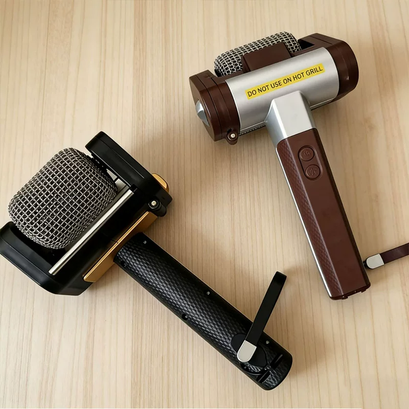 Bristle-Free Spinning Grill Brush - Brushless rotating grill brush