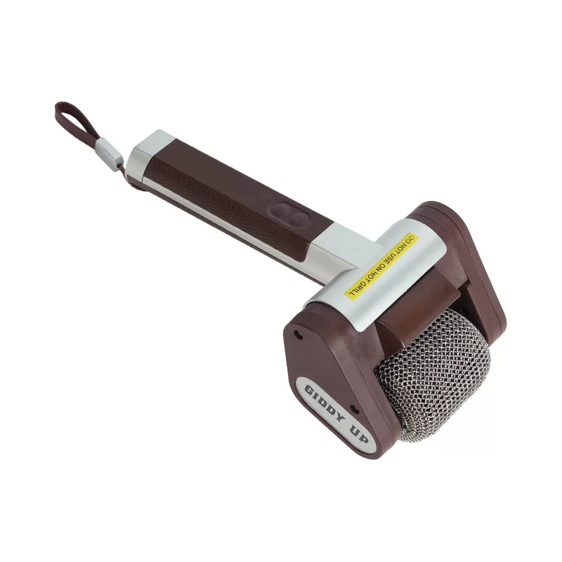 Cross-border bestseller: Electric stainless steel roller barbecue grill cleaner brush, rechargeable, washable and portable