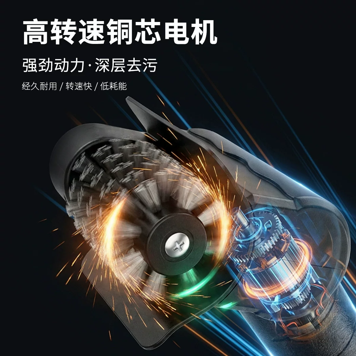 New steel wire electric barbecue brush cleaning brush, portable outdoor camping barbecue grill, handheld electric roller brush