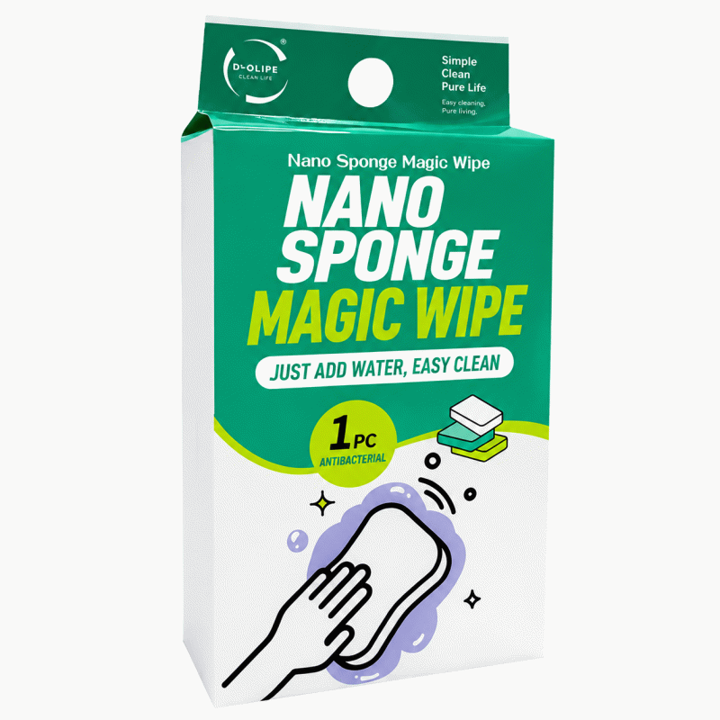 Customized nano sponge magic dishwashing sponge, magic brush, pot and kitchen stain removal, cleaning, shoe shining multi-functional cotton