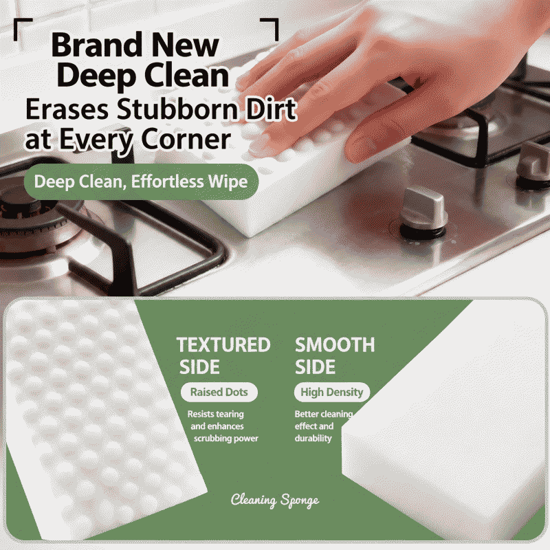 Customized nano sponge magic dishwashing sponge, magic brush, pot and kitchen stain removal, cleaning, shoe shining multi-functional cotton