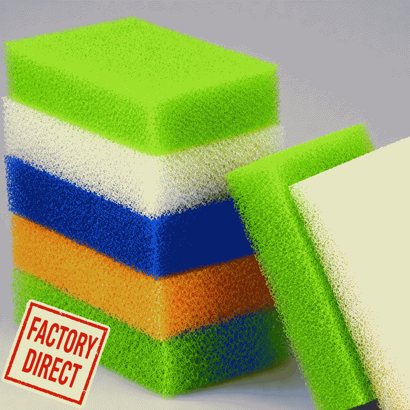 The size can be cut. The cleaning foam cotton, oil-removing biological mesh cotton and filtering foam sponge are used for stirring compactness
