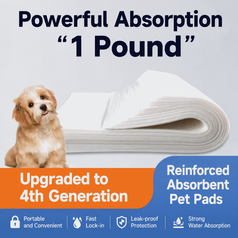 Absorbent diapers, dog diapers, quick-drying absorbent paper, dog and cat pet diapers, quick-drying urination tool, pet supplies