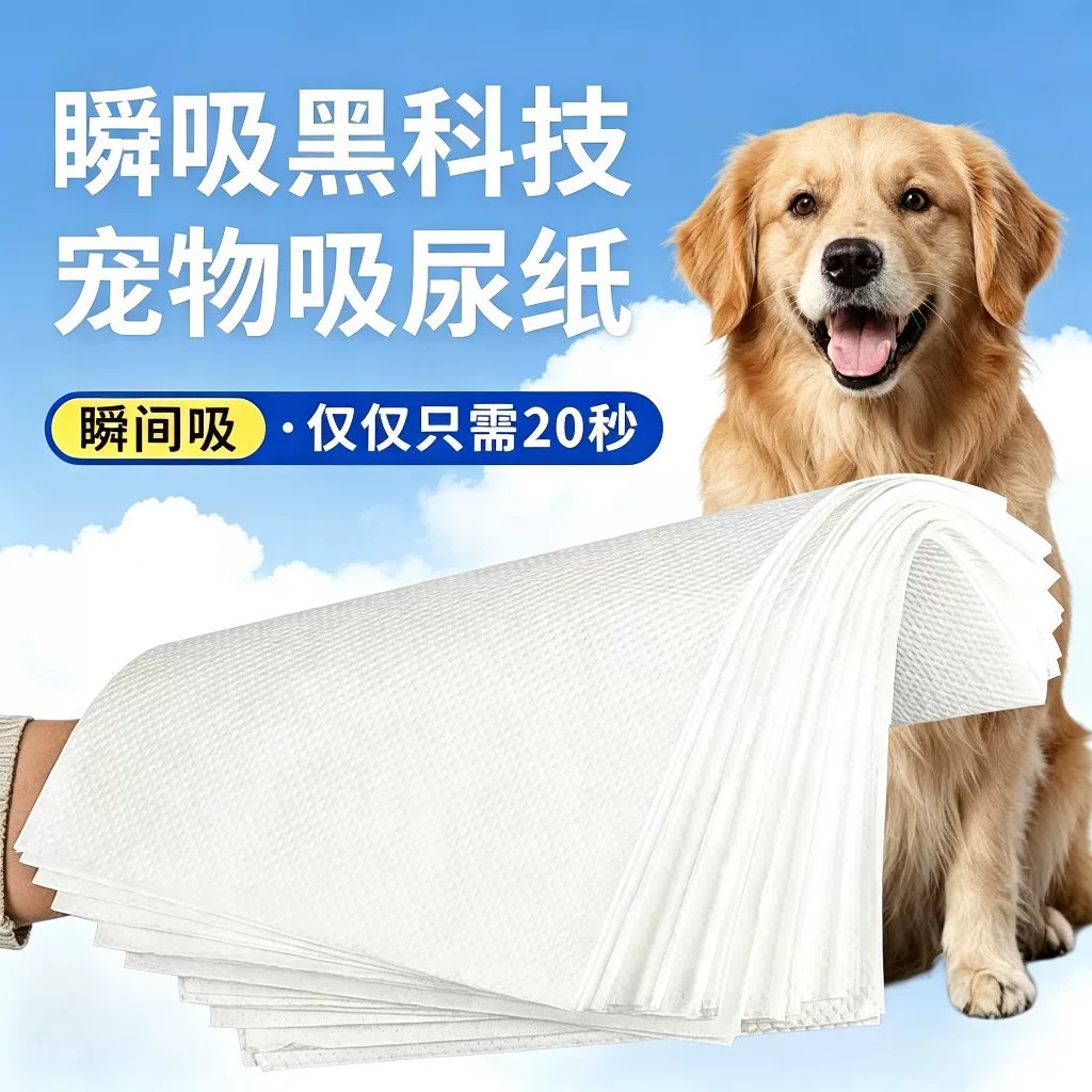 Dog urine absorbent quick-drying deodorizing diaper products, dog urine absorbent paper, pet urine pads, cat diapers, puppy diapers