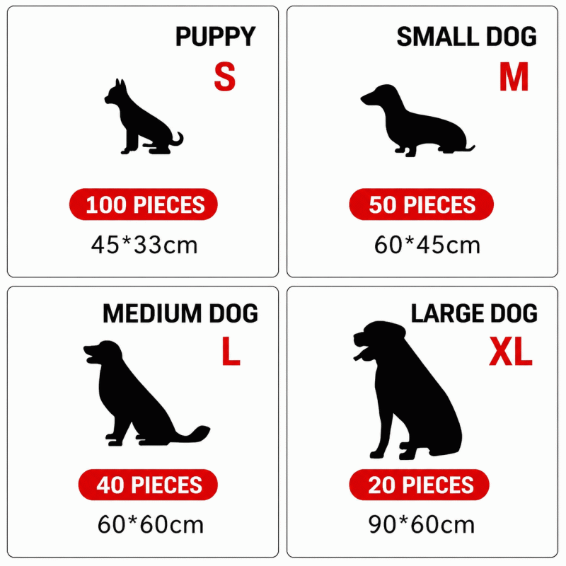 Pet diaper pads, dog diaper pads, thickened moisture-absorbing diapers, cat pet training toilet supplies