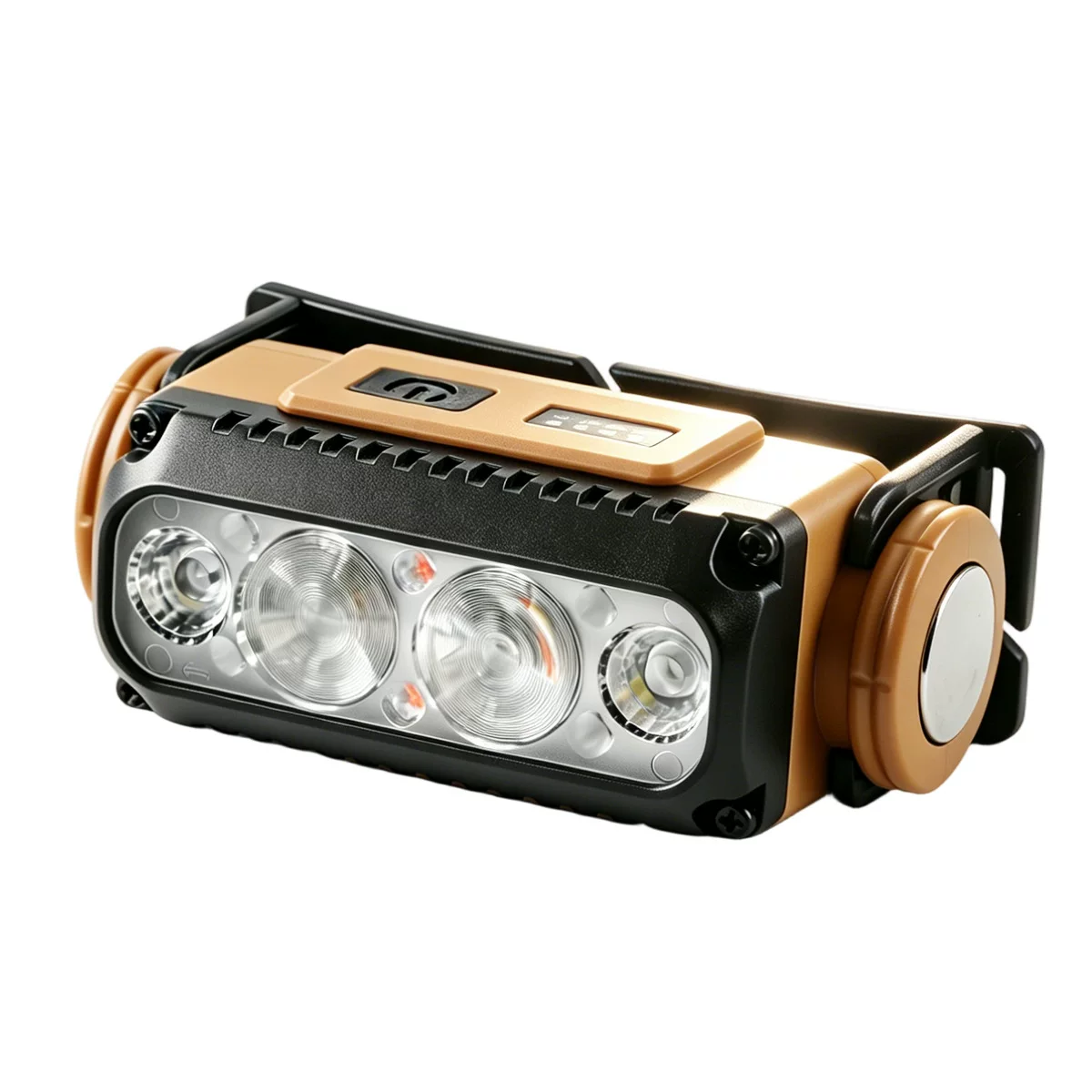 Six-lamp bead high-brightness headlamp, outdoor charging magnetic suction fishing and camping lighting headlamp, emergency repair work site headlamp