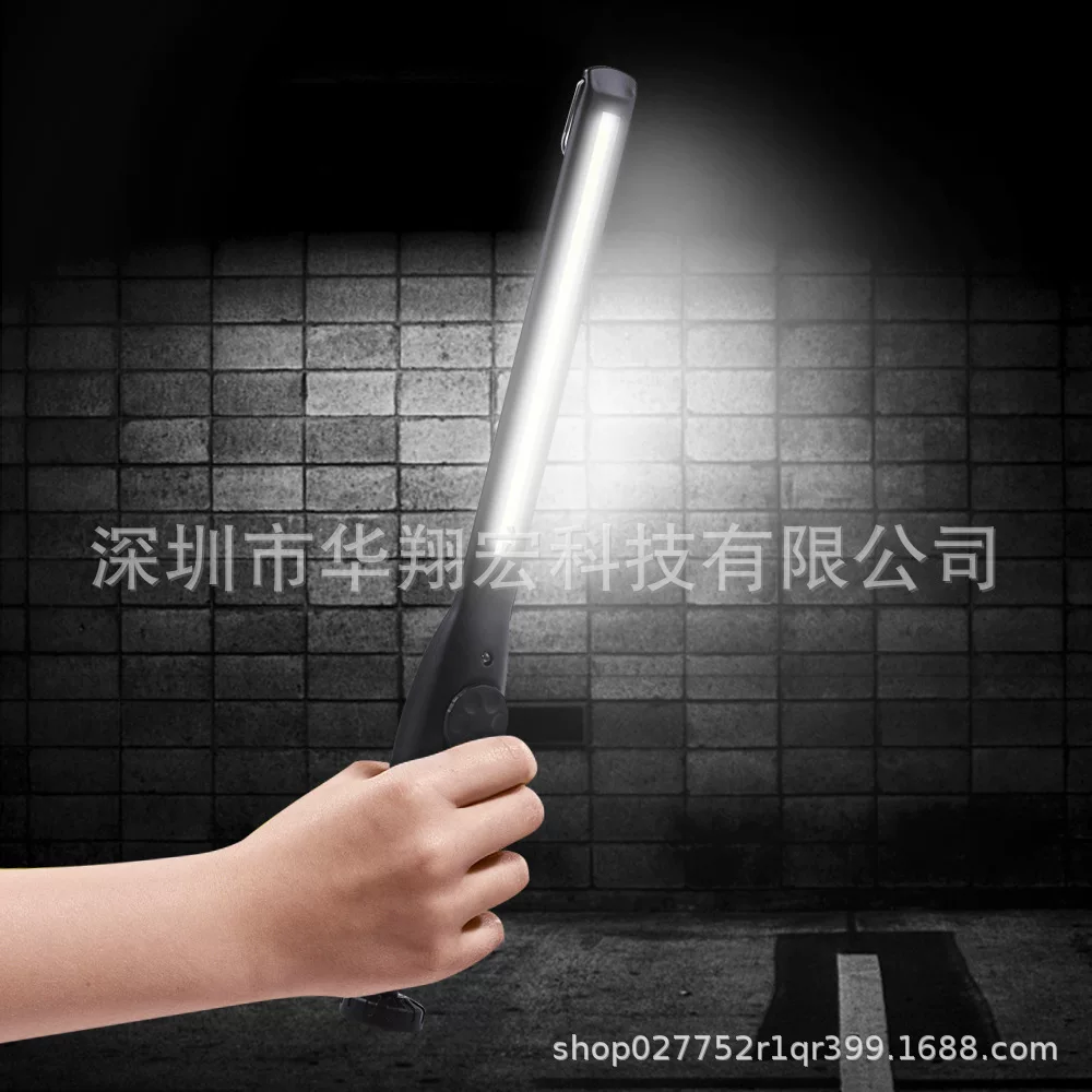 Magnetic COB work light, battery level display, car inspection light, charging strong light, handheld long strip work emergency light