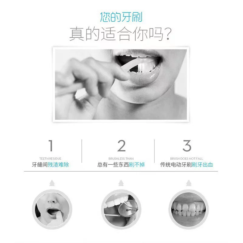 Cross-border U-shaped electric toothbrush, fully automatic adult U-shaped oral cleaner, charging blue light whitening, a lazy person's magic tool