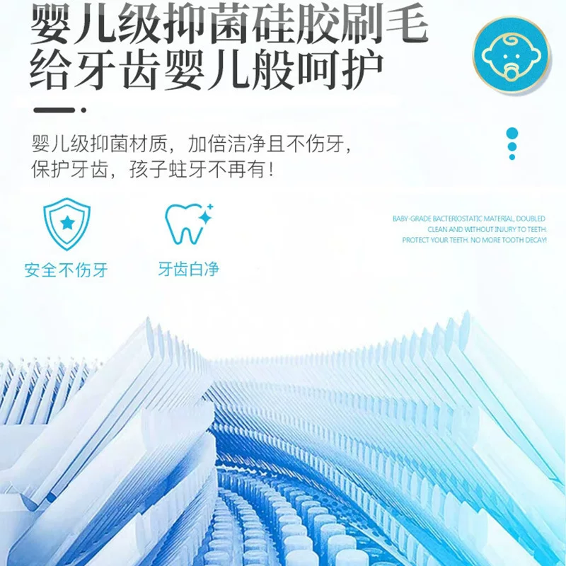 Cross-border bestseller U-shaped children's electric toothbrush manufacturer wholesale lazy person's brushing magic tool - fully automatic U-shaped sonic toothbrush