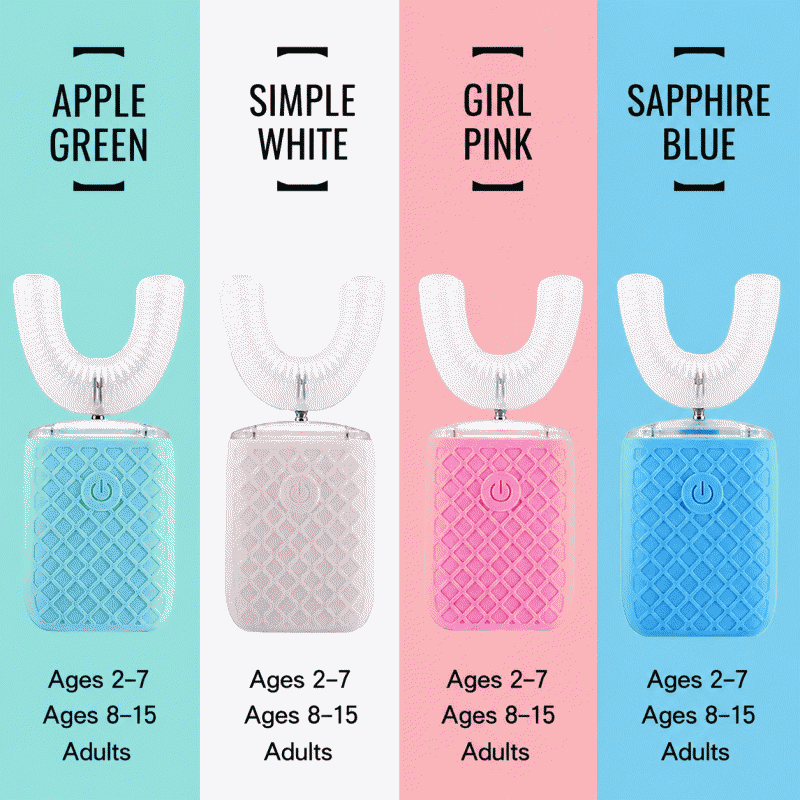 Popular U-shaped children's electric toothbrush, a lazy person's brushing wonder, fully automatic U-shaped sonic toothbrush